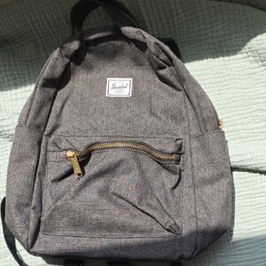 Herschel Supply Company Black Backpack with Gold Accents